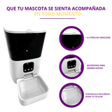 Dispensador de comida inteligente + Cable y Cargador Gratis